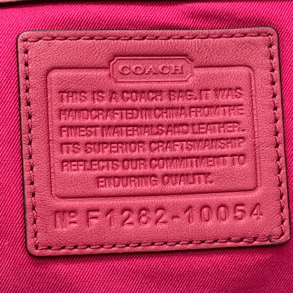 Coach Hamptons Weekend Signature Stripe Tote berry pink - Picture 10 of 10